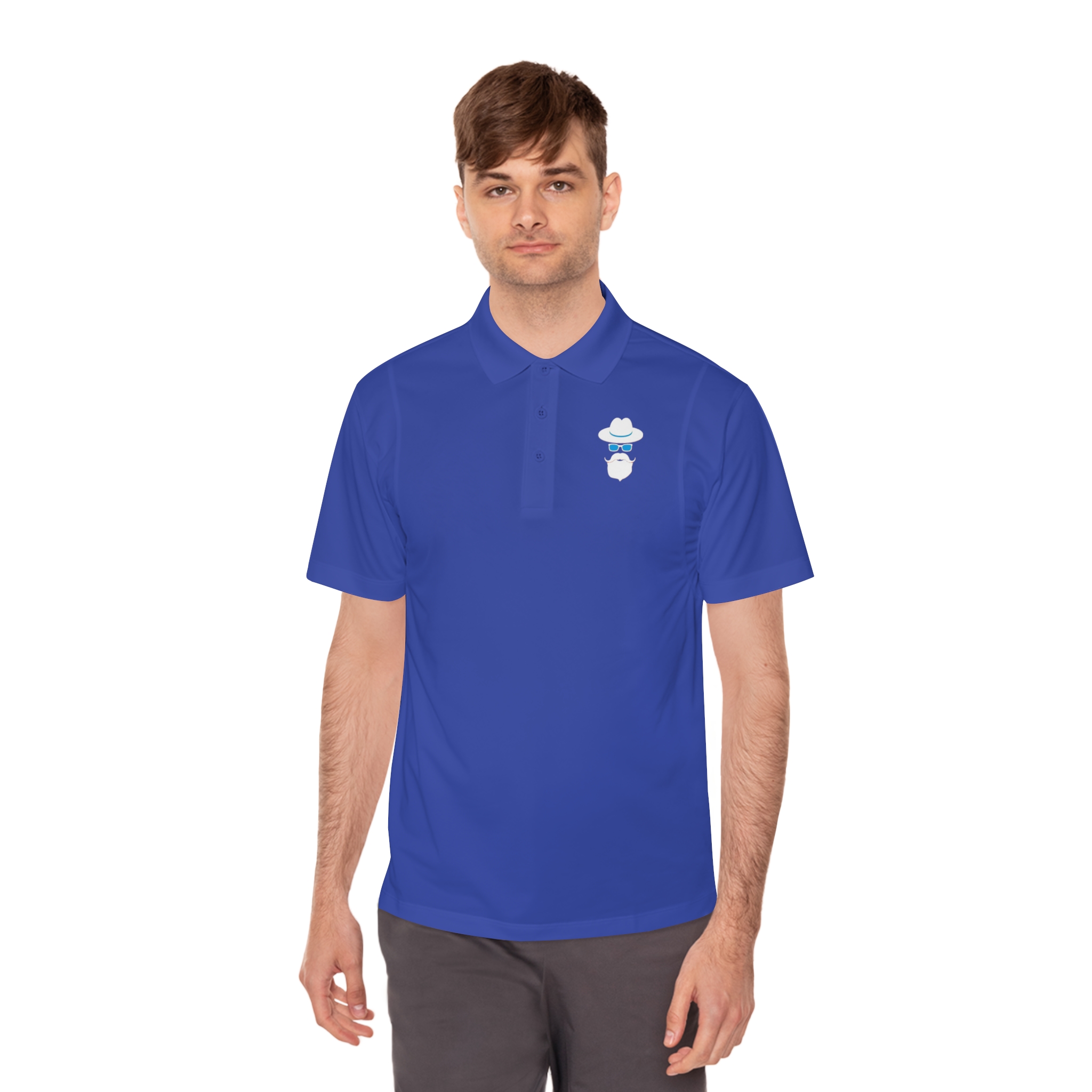 Cool Grandpa Logo Only Men's Sport Polo Shirt - Image 27