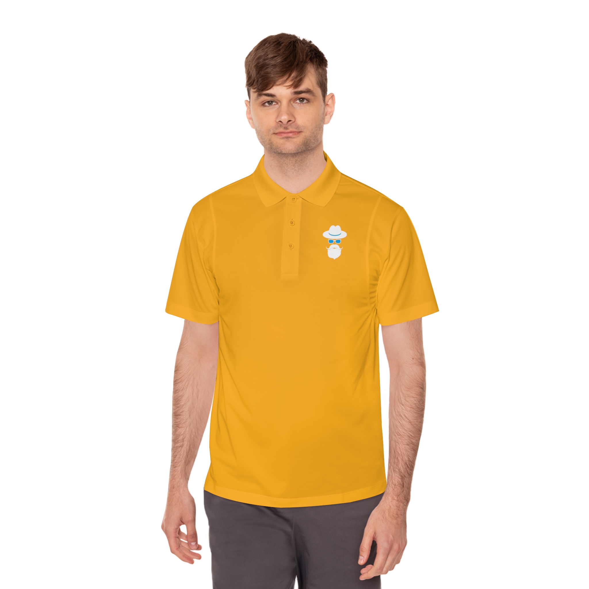 Cool Grandpa Logo Only Men's Sport Polo Shirt - Image 18