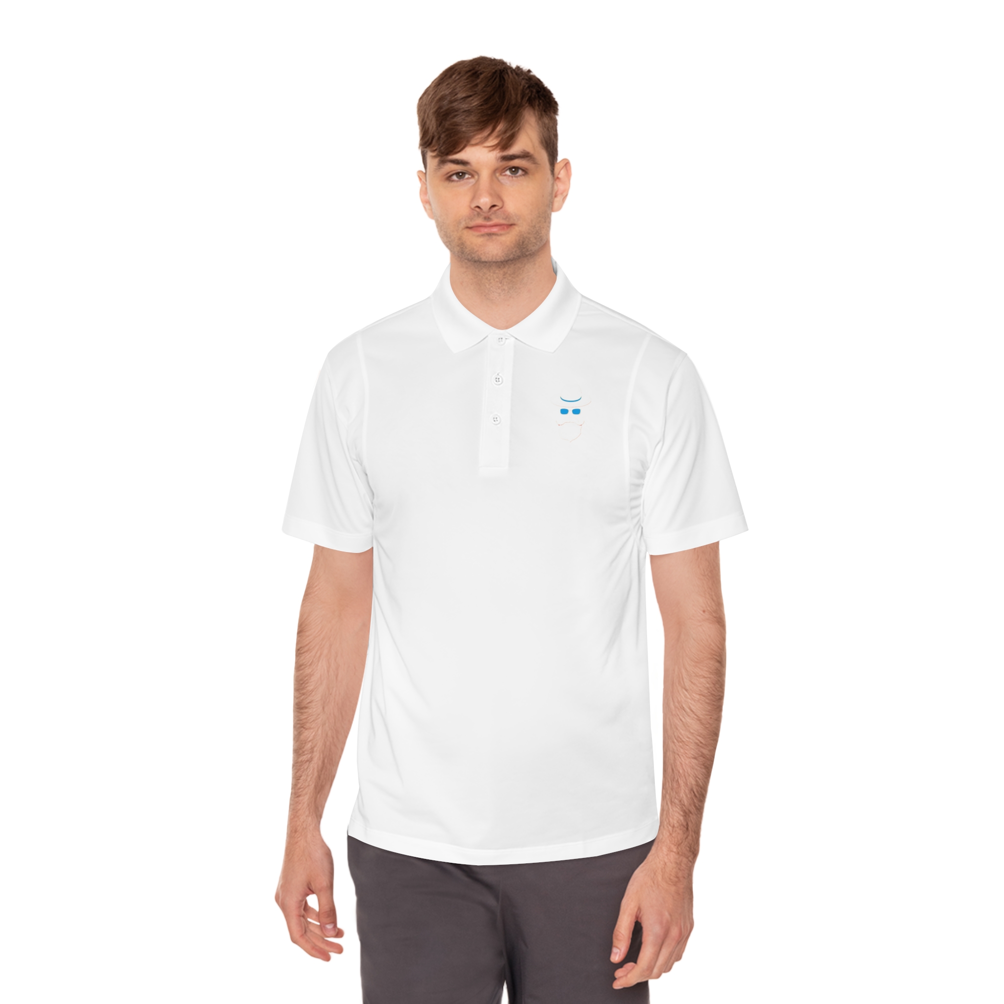 Cool Grandpa Logo Only Men's Sport Polo Shirt - Image 6