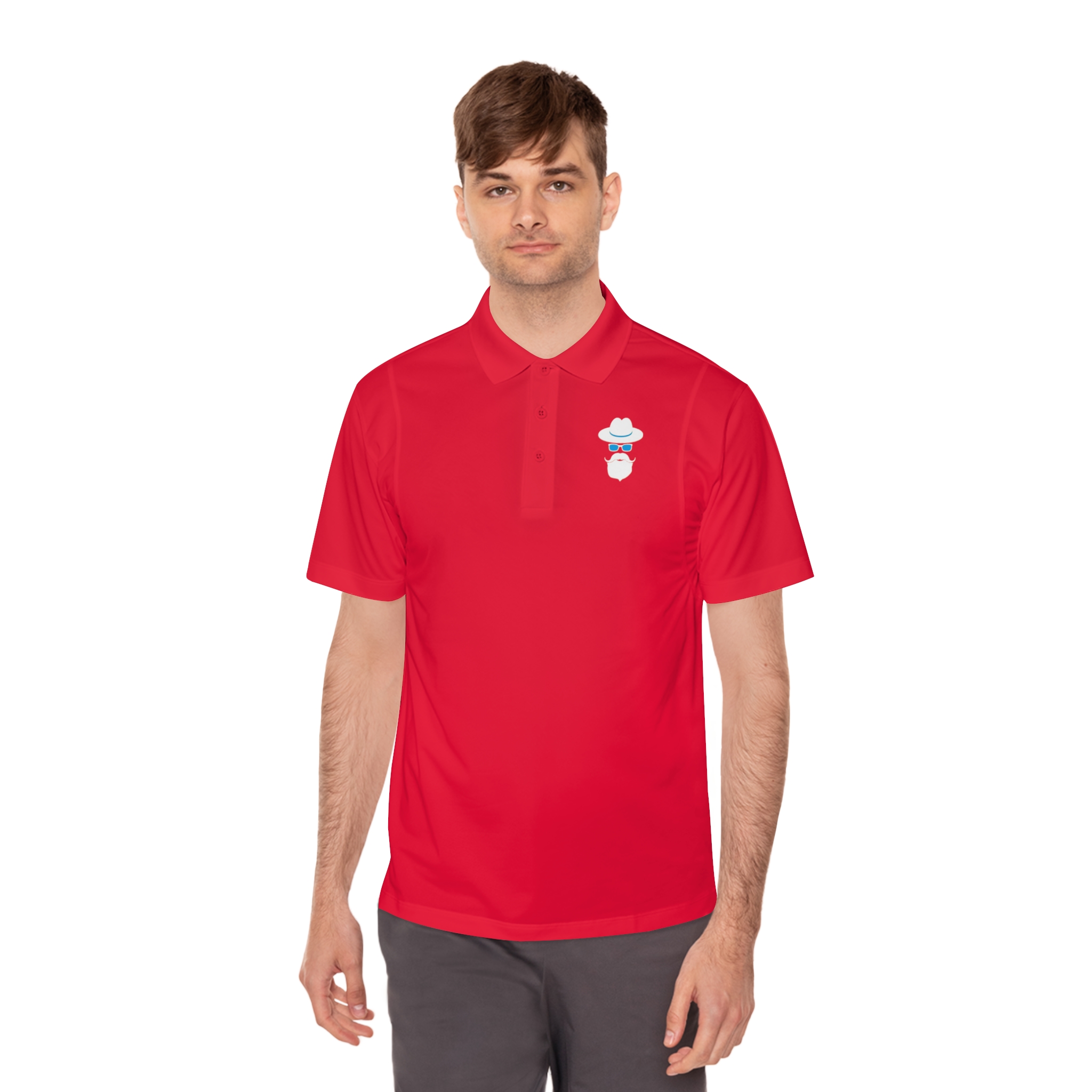 Cool Grandpa Logo Only Men's Sport Polo Shirt - Image 3