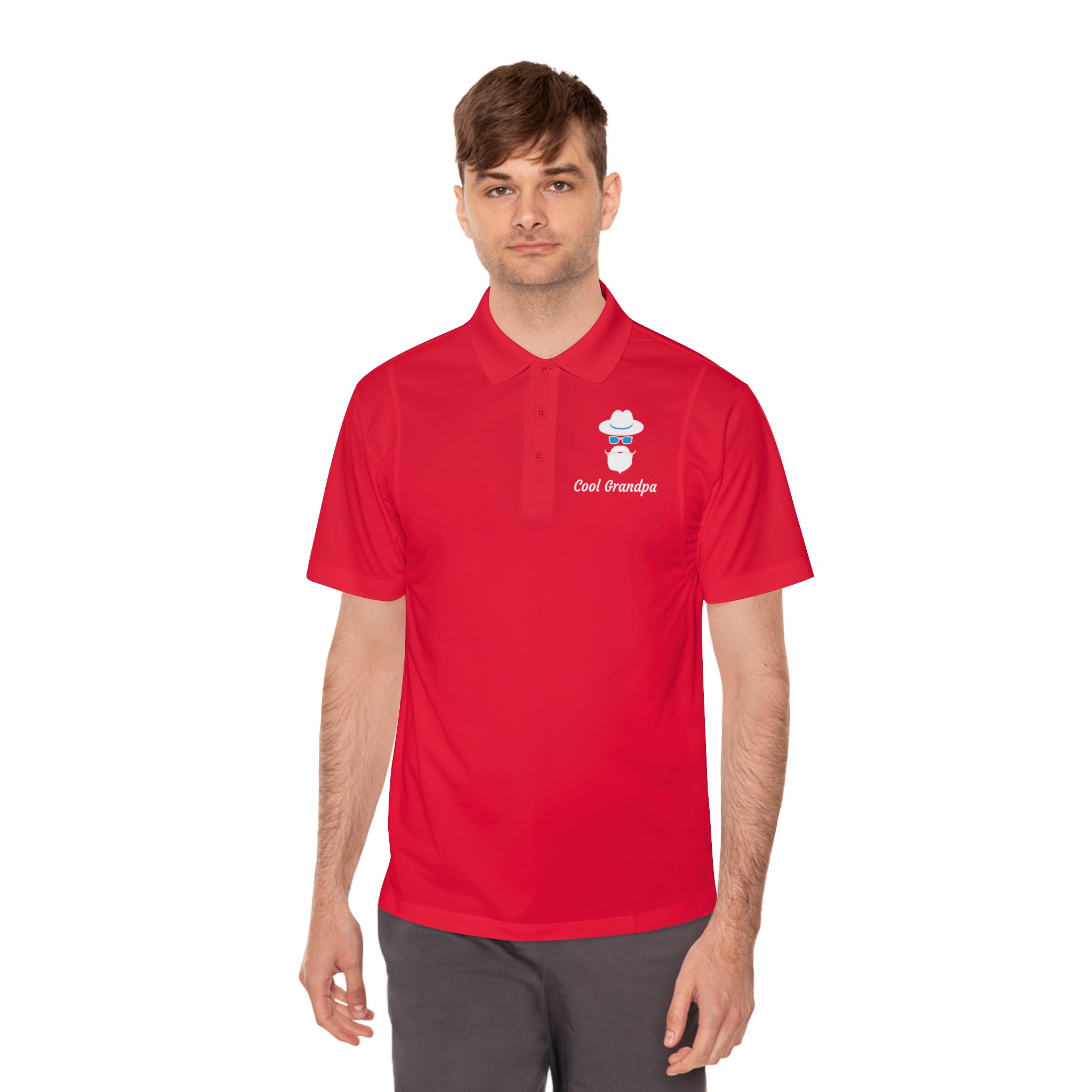 Cool Grandpa Men's Sport Polo Shirt - Image 3