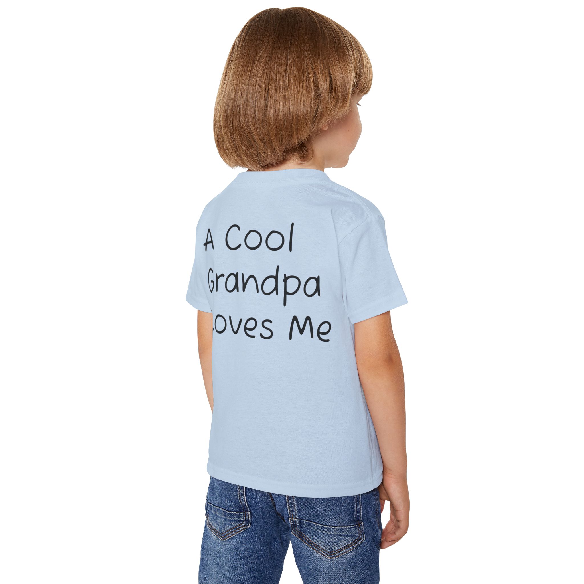 Cool Grandpa Toddler T-Shirt — "A Cool Grandpa Loves Me" Tee - Image 14