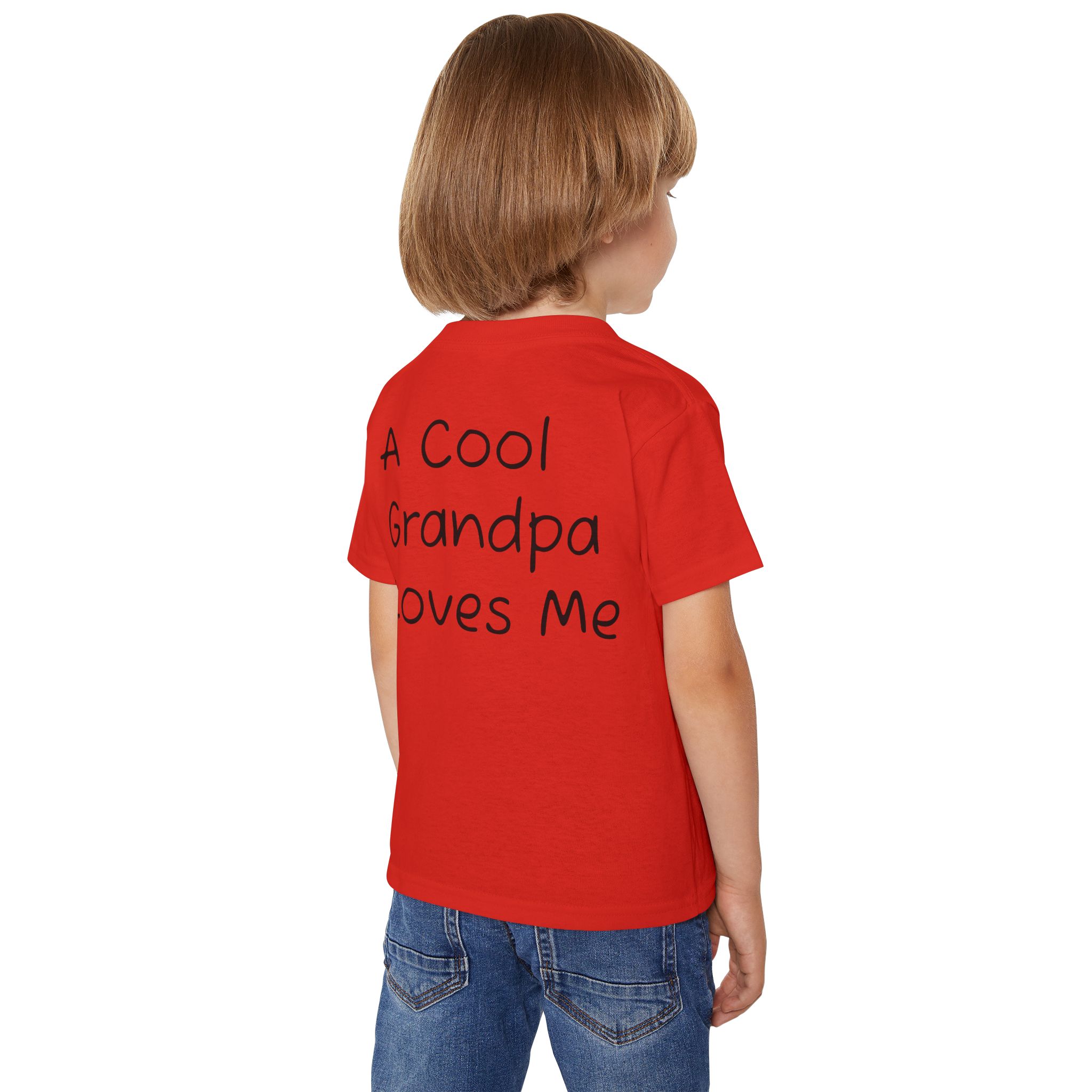 Cool Grandpa Toddler T-Shirt — "A Cool Grandpa Loves Me" Tee - Image 4